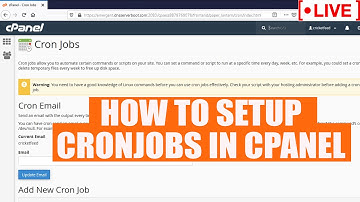 [🔴LIVE] What are Cronjobs? How to setup Cronjobs in cPanel?