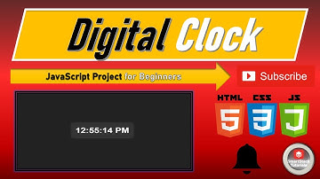 Digital Clock using HTML, CSS & JavaScript | Real-Time Clock (Dark Mode)