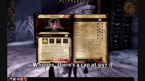 Dragon Age: Origins - MAX Attributes / Unlimited Stat Points Glitch