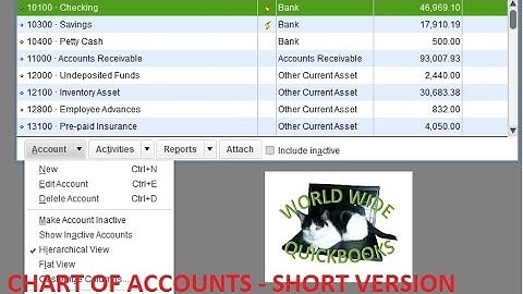 Learn QuickBooks Video 3 - Create Chart Of Accounts(Short Version)