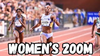 Shericka Jackson's FIRST 200m Race in 2024