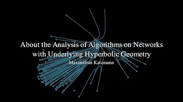 About the Analysis of Algorithms on Networks with Underlying Hyperbolic Geometry