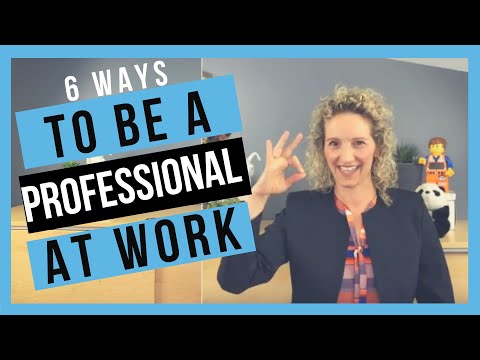 Video: How To Improve Professionalism