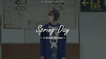 BTS (방탄소년단) - 'Spring Day (봄날) (V Demo Version)' || [Traducida al español | Hangul Lyrics]