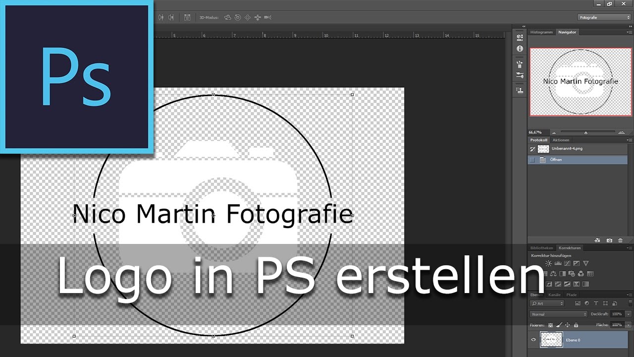 Eigenes Logo In Photoshop Erstellen Youtube