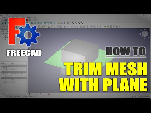 FreeCAD How To Trim Mesh With Plane 