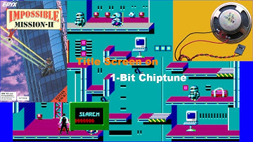 Impossible Mission II [MS DOS] Title Screen on IBM PC Speaker