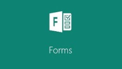 Forms tutorial video