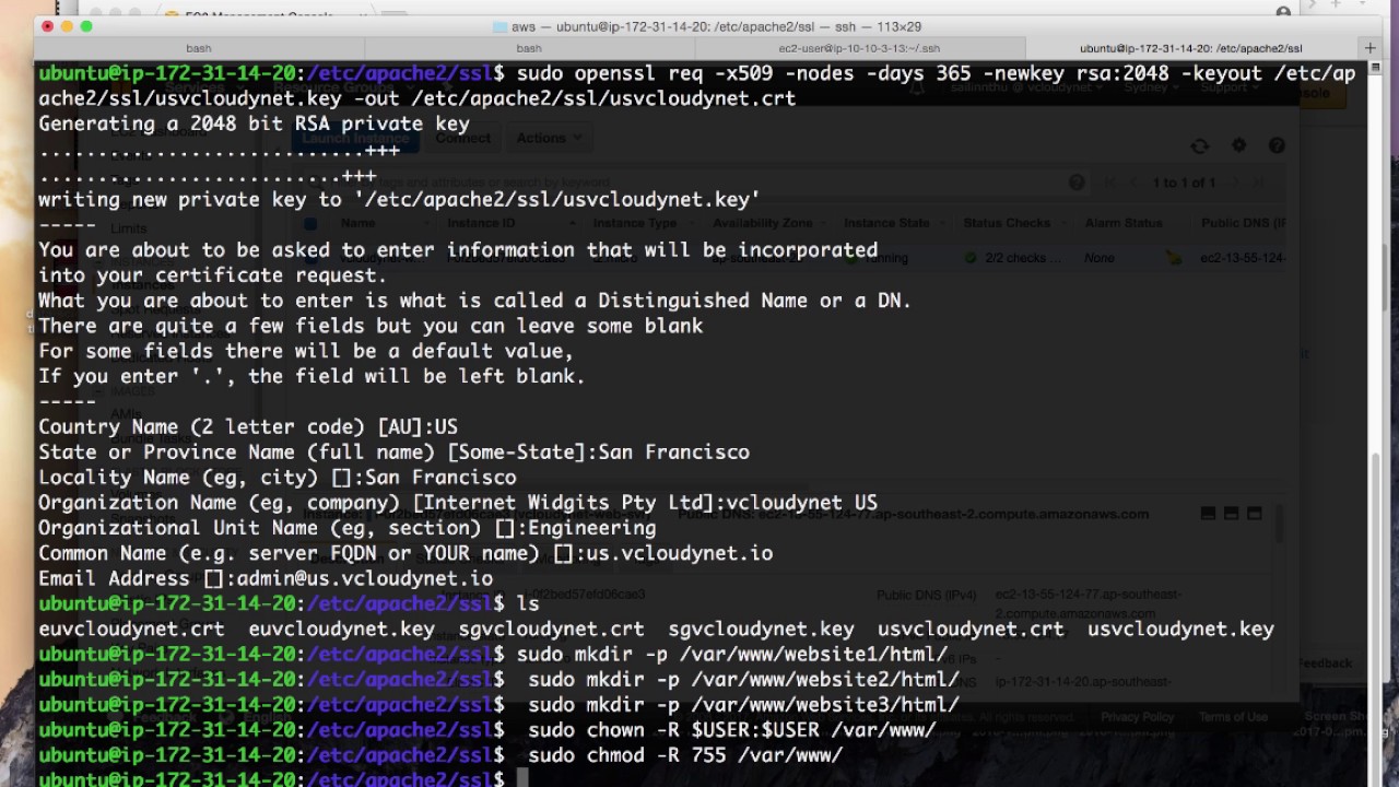 How to get HTTPS: Setting up SSL on multiple websites on a single ubuntu server ( Burmese Language )
