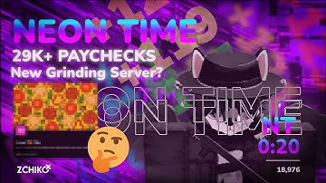 [ 29K+ ] NEON TIME GRINDING GAMEPLAY!! ( Roblox - Work At A Pizza Place ) #workatapizzaplace #roblox