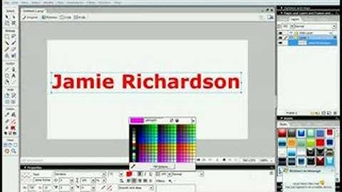 How To Make Flashing Text In Fireworks