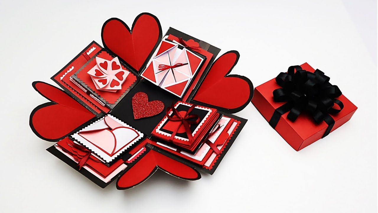 Diy Explosion Box Idea For Anniversary Valentines Day Explosion