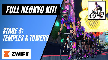 NEOKYO KIT UNLOCK - Finishing Stage 4 // Neokyo Badge Hunting Series // Zwift Group Ride
