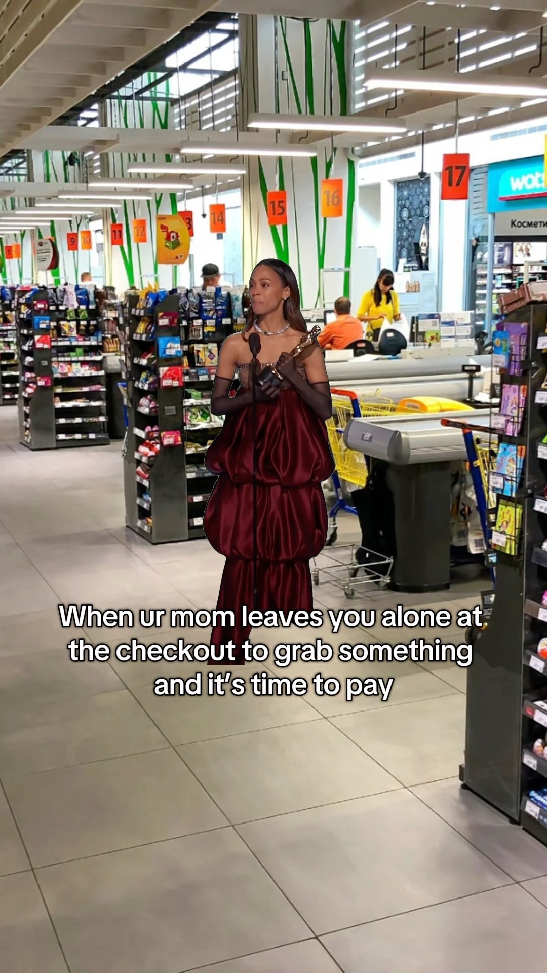When Your Mom Leave You Alone at the Check-Out Cuz She Forgot Something #TheManniiShow.com/series
