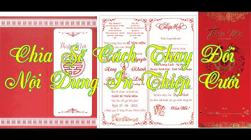 Chia Sẽ Cách Thay Đổi Nội Dung IN THIỆP CƯỚI Cho Người Mới Bắt Đầu / THIỆP CƯỚI Làn Gió Mới #3