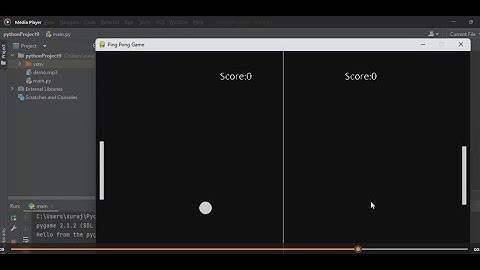 Creating ping pong game in Python with pygame package@COMPUTEREXCELSOLUTION
