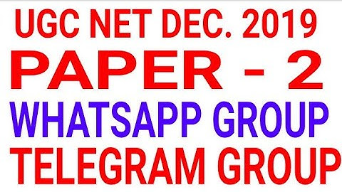 PAPER 2 UGC NET DEC 2019
