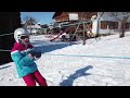 Homemade rope tow ski lift  backyard rope tow  eigenbau skilift  kinder skilift im garten