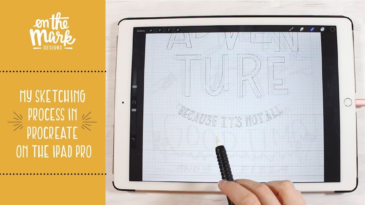 Tutorial of my Sketching Process in Procreate on the iPad Pro - YouTube