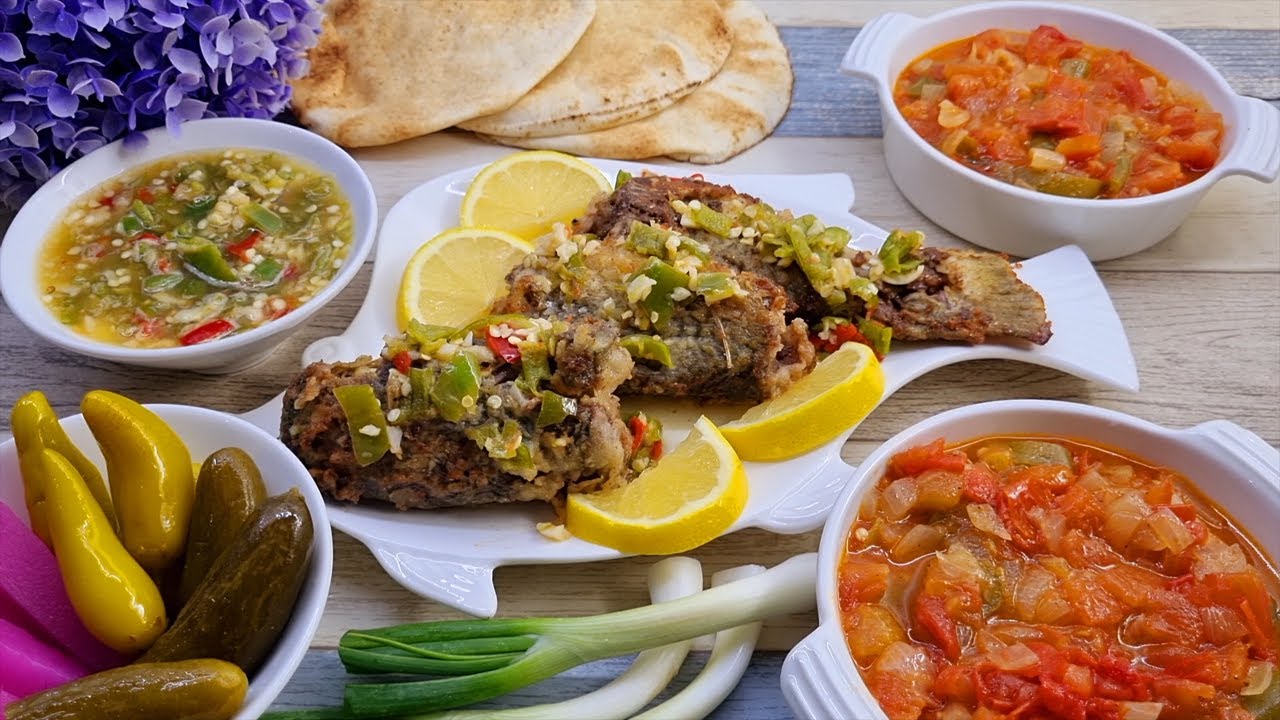 فسيخ فلسطيني ( سمك مالح  ) فطور اهل غزة يوم عيد الفطر