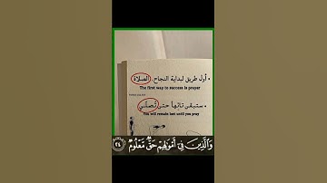 قران كريم #الصلاة #التوفيق في الحياة #إ