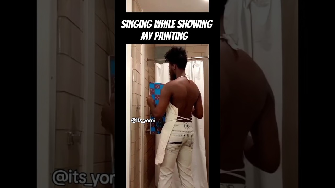 Singing while showing my art \ The Hills by the Weeknd 