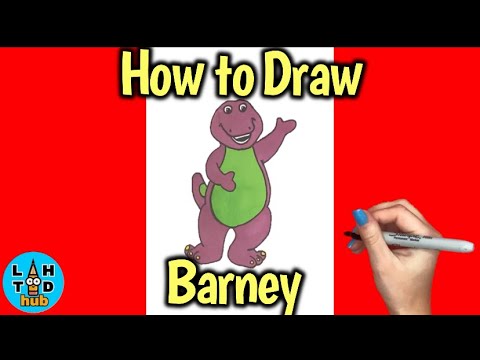 How to draw Barney with a mug of beer  SketchOk