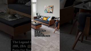 The Legend Floor Plan: 2BR, 2BA, Garage Available, Patio or Balcony, 1120sf The Legend Floor Plan: 2BR, 2BA, Garage Available, Patio or Balcony, 1120sf
