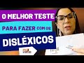 MELHOR TESTE para DISLEXIA com PSEUDOPALAVRAS