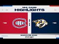 NHL Highlights | Canadiens vs. Predators - March 28, 2026