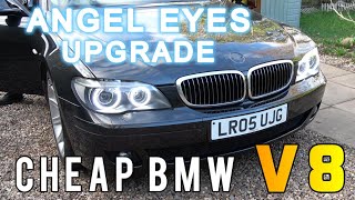 Fixing a Cheap BMW 750i V8 - Angel Eyes Upgrade and Other Issues