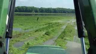 Fendt Vario 820 Säuft im Wasser ab going through deep water Krone ZX 450