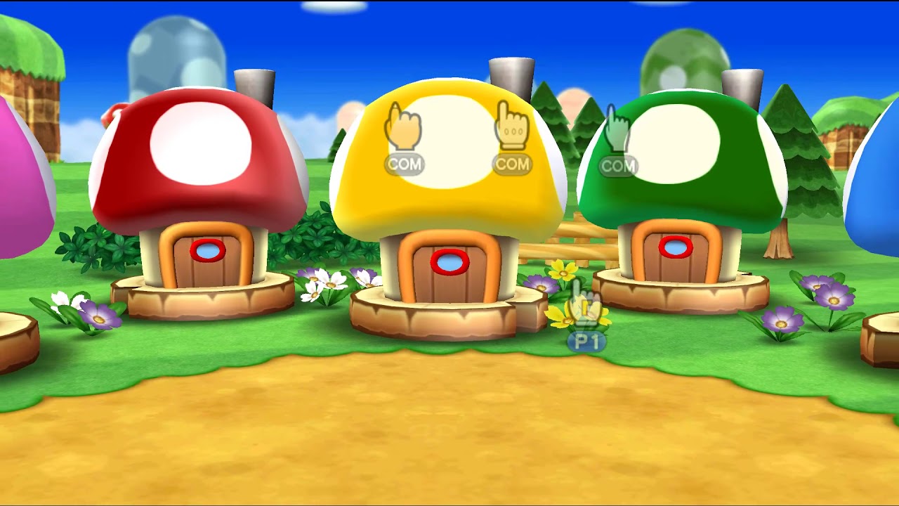 Mario Party 9 - Garden Battle - Wario vs Kamek vs Luigi,Peach | Gameplay | Mario Gaming