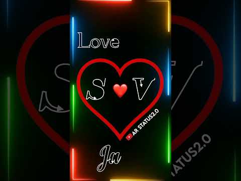 S Loves V name status video ||My Love S+V romantic status video || By AR Status2.0 #shorts #ytshorts