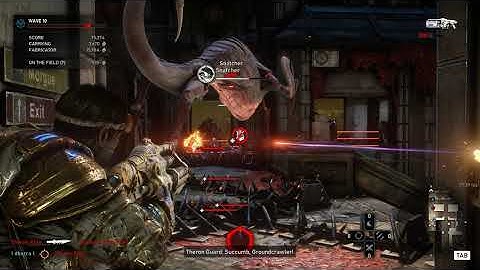 Gears 5 horde on "Blood Drive" Master difficulty wave 1-50 Demolitions 1440p