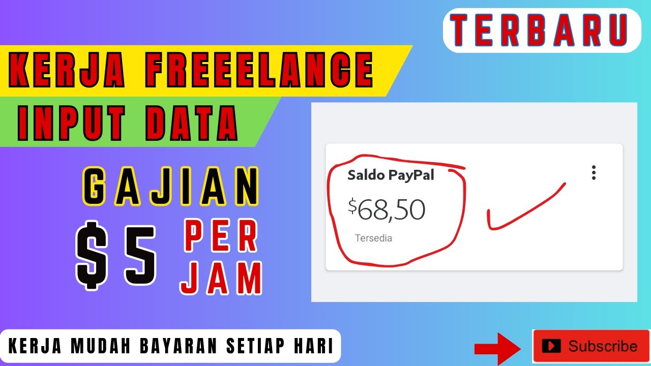 Kerja freelance input data gajian 5 jam cocok untuk pemula cara