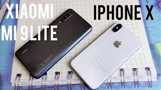 iPhone X vs Xiaomi Mi 9 lite сравнение камер, speed test