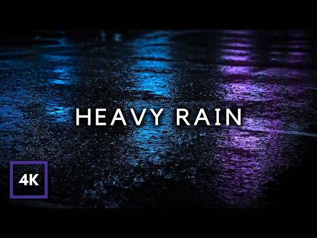 HEAVY RAIN at Night to Sleep Well and Beat Insomnia | Study, Relax, Reduce Stress with Rain Sounds class=