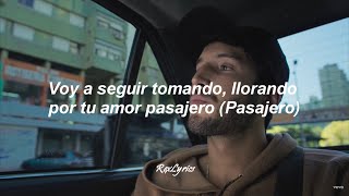 Sebastián Yatra - Amor Pasajero (Letra/Lyrics)