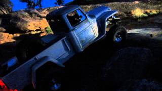 Floyd Making It Up Slide Rock - Old Willys Forum Moab Trip  May 17 - 20 2013 101