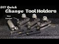 Easy Parting Blade Holder &amp; Tool Holders for the DIY QCTP