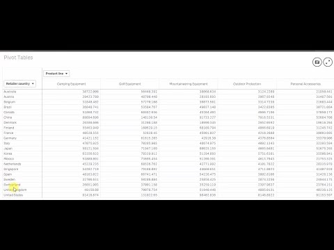 Creating Pivot Tables