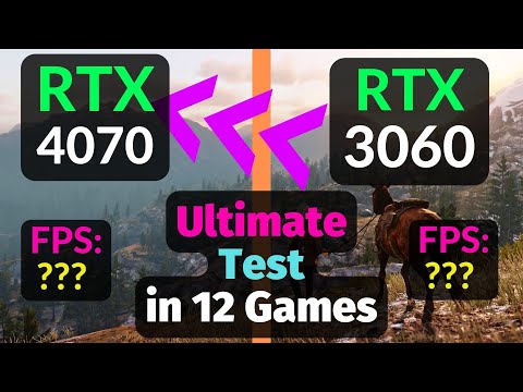 RTX 4070 vs RTX 3060 12GB TEST in 12 GAMES / DLSS 2 vs 3 / 1080p 1440p 4K / Ray Tracing