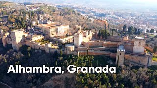 [4K]🇪🇸Granada, Spain: Full walking tour of Alhambra🕌😍 Last dinner at El Trillo🍷🍻🦐 Feb. 2022.