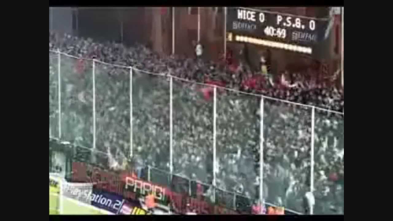 Les chants des supporters Niçois