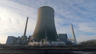 Sprengung Kühlturm Kraftwerk Voerde am 03.12.2023