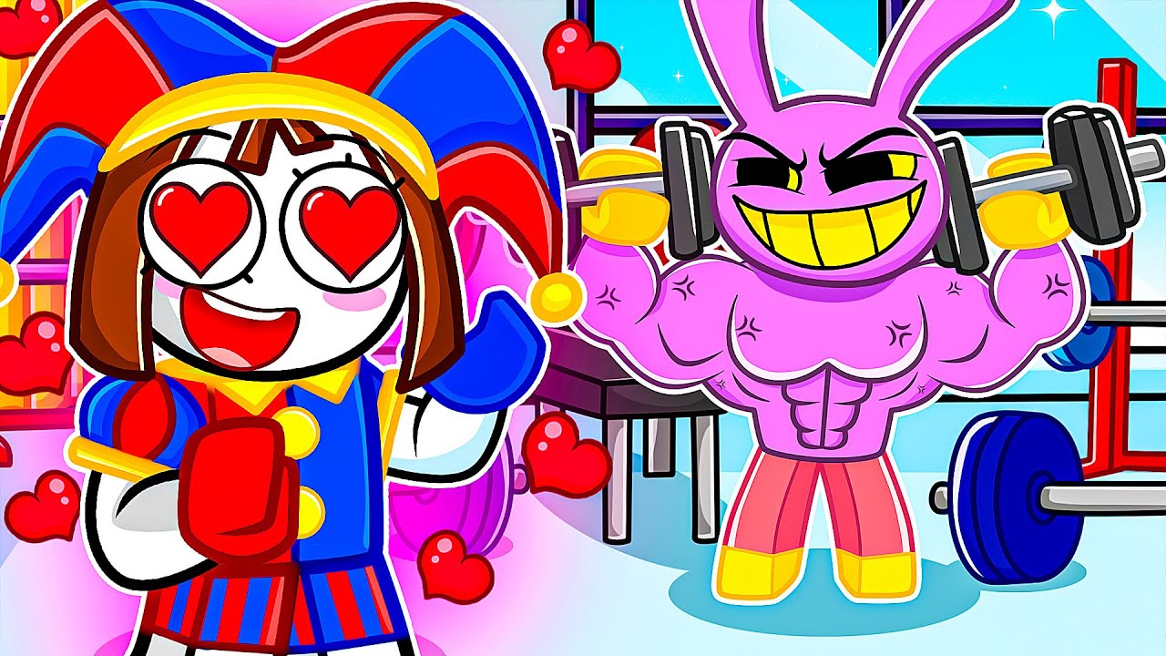 JAX FICOU MUSCULOSO pra IMPRESSIONAR a Pomni no Roblox