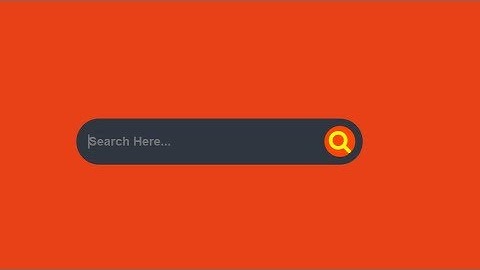 Awesome Animated Search Box using HTML and CSS