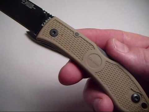 Ka-Bar Dozier Folding Hunter: Foliage Green and De...