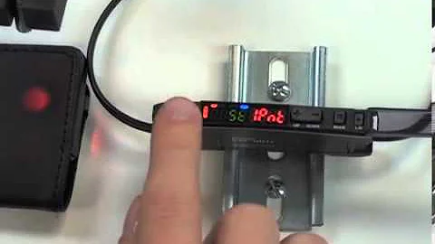 Omron 3. E3X-HD Fiber-optic Amplifier - Basic Calibration Two-Point Tuning